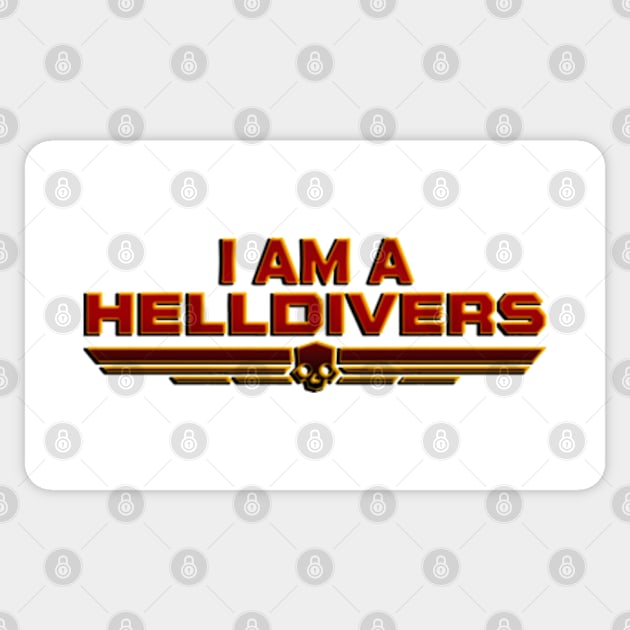 i am a helldivers new design Sticker by unknow user